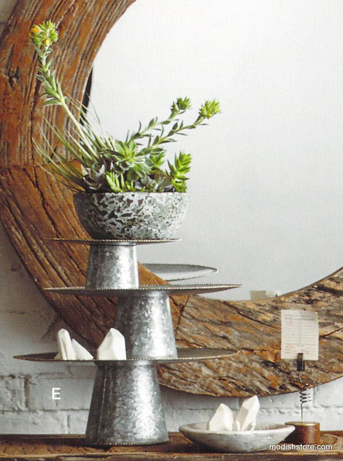 Roost Beaded Brass Pedestals - Set Of 3