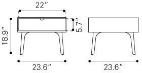 Zuo Padre End Table