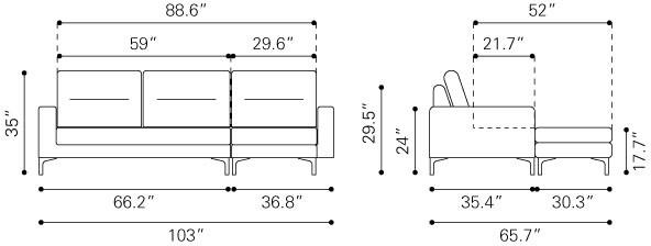 Zuo Versa Sectional