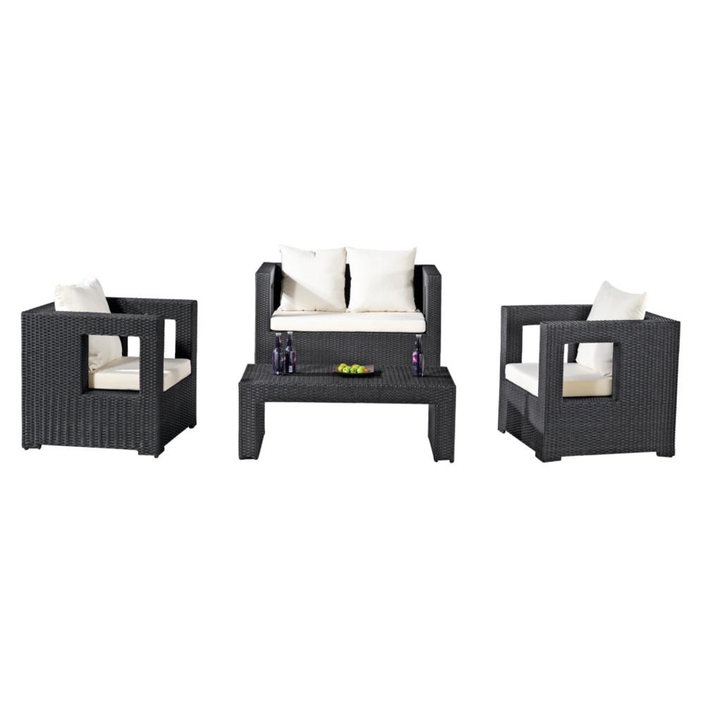 Fine Mod Imports Sterling Outdoor 4-Piece Seating Set