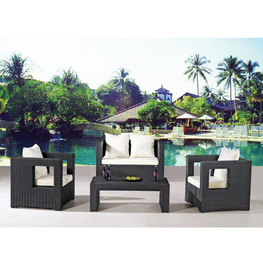 Fine Mod Imports Sterling Outdoor 4-Piece Seating Set