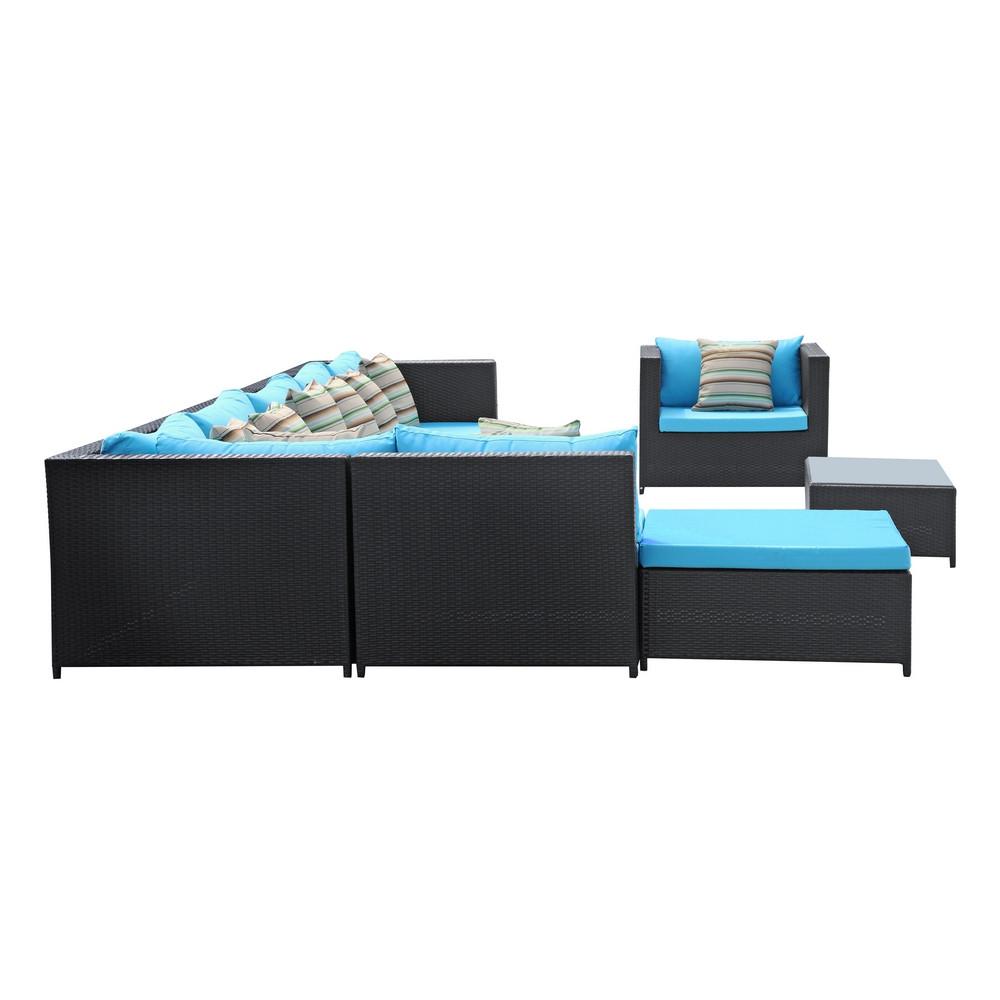 Fine Mod Imports Garden 7-Piece Outdoor Rattan