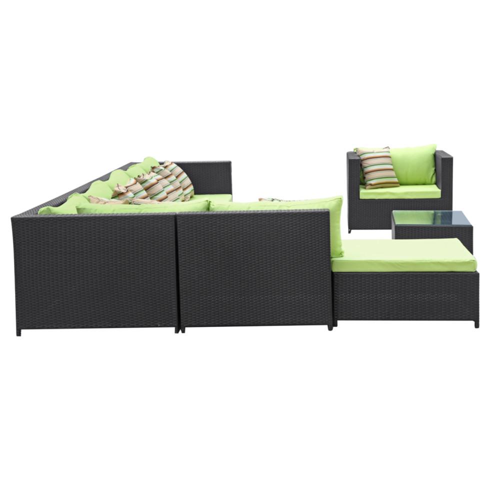 Fine Mod Imports Garden 7-Piece Outdoor Rattan