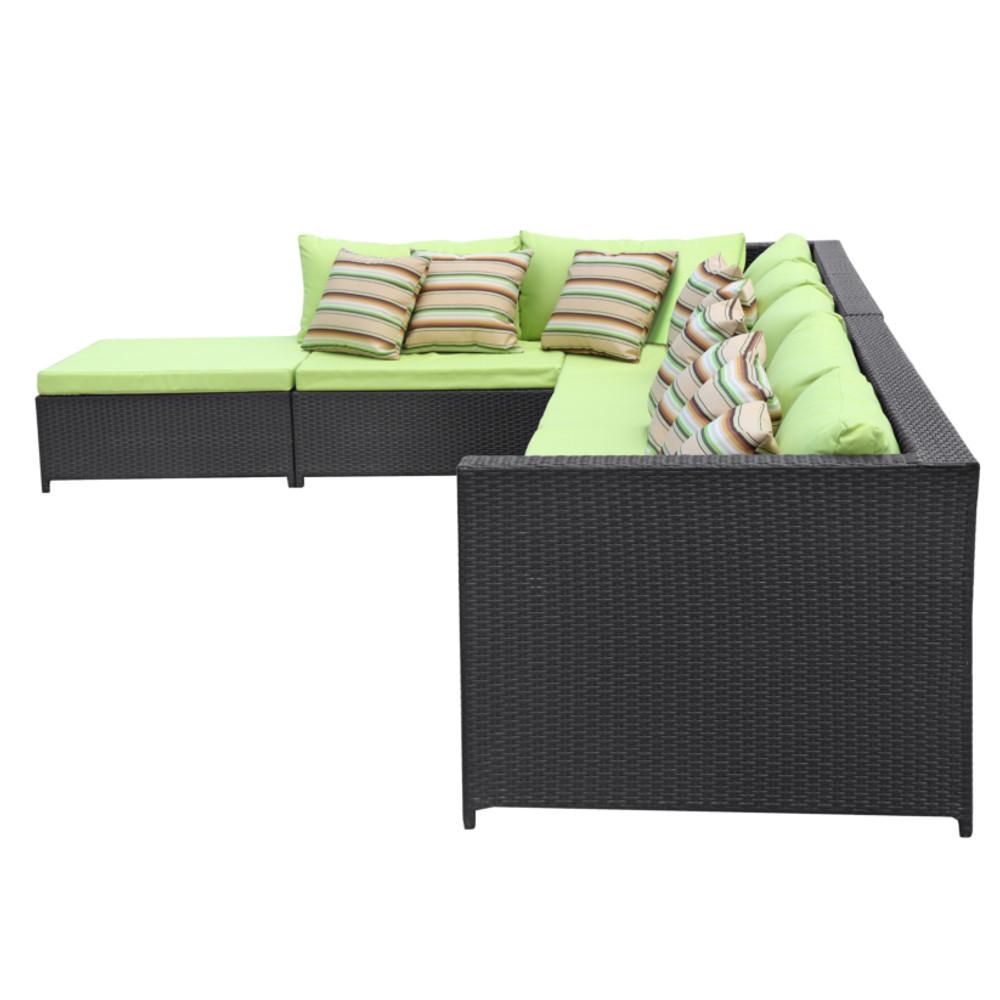 Fine Mod Imports Garden 7-Piece Outdoor Rattan
