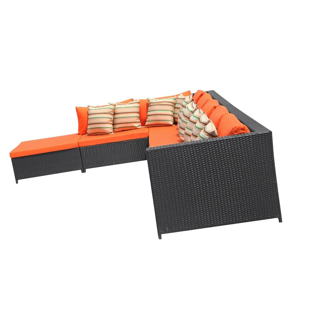 Fine Mod Imports Garden 7-Piece Outdoor Rattan