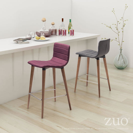 Zuo Jericho Counter Chair - Set Of 2