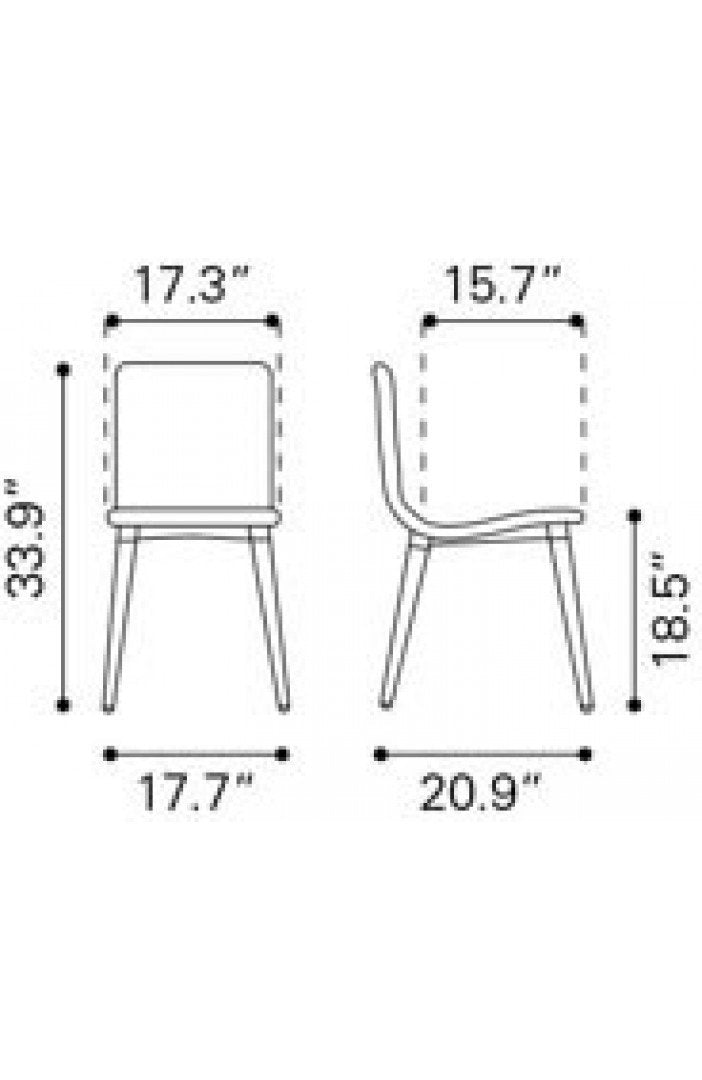 Zuo Jericho Dining Chair - Set Of 2