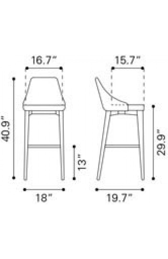 Zuo Moor Bar Chair