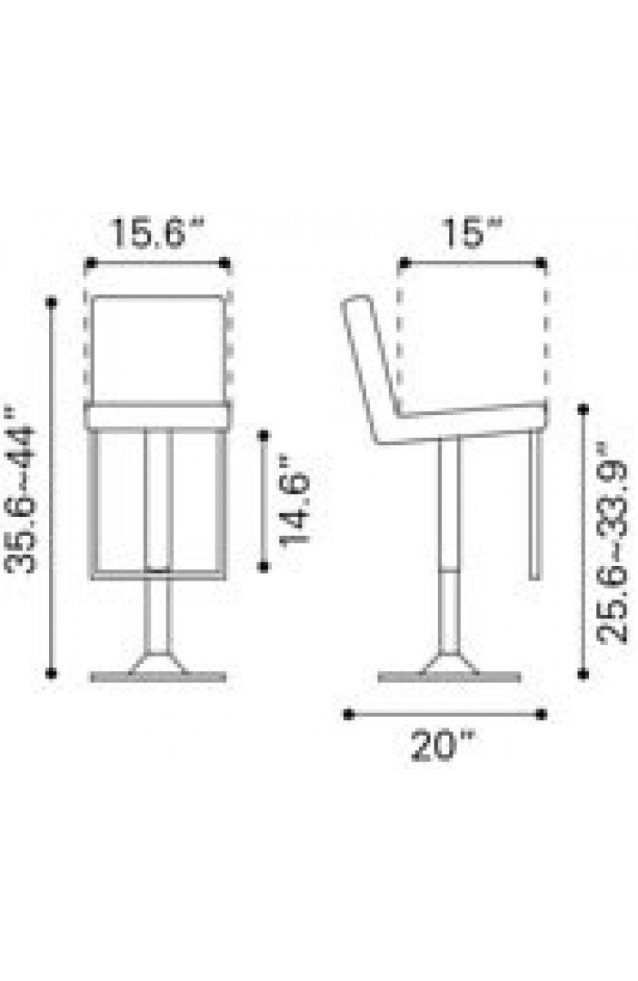 Zuo Puma Bar Chair