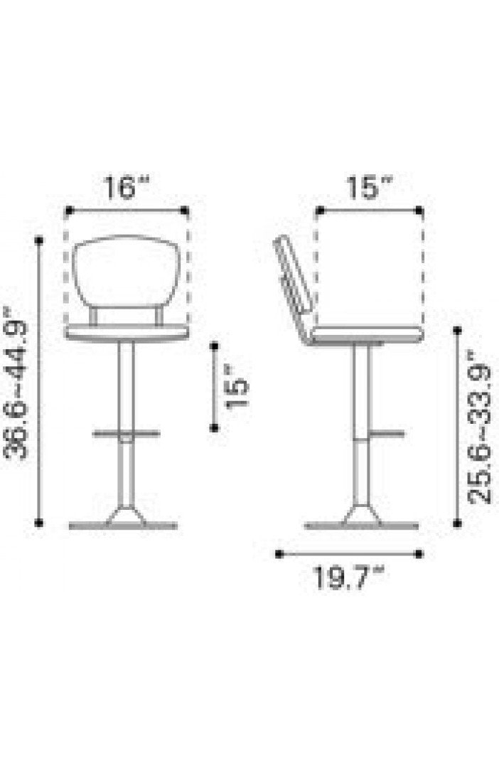 Zuo Tiger Bar Chair