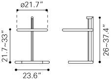 Zuo Eileen Grey Table