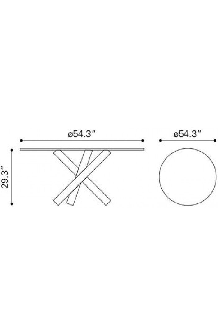 Zuo Stant Round Dining Table