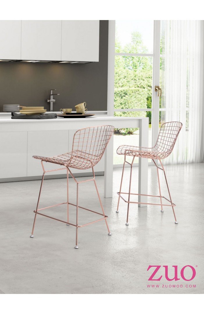 Zuo Wire Counter Chair - Set Of 2