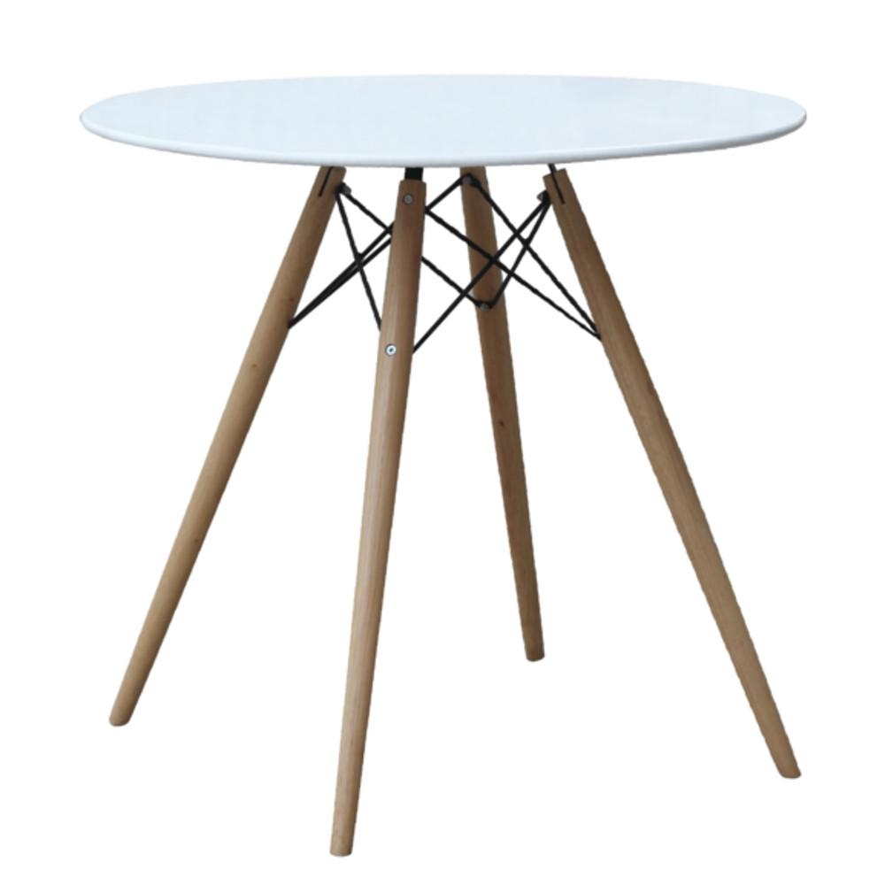 Fine Mod Imports WoodLeg Dining Table Fiberglass Top