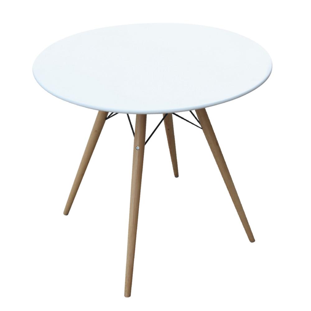 Fine Mod Imports WoodLeg Dining Table Fiberglass Top