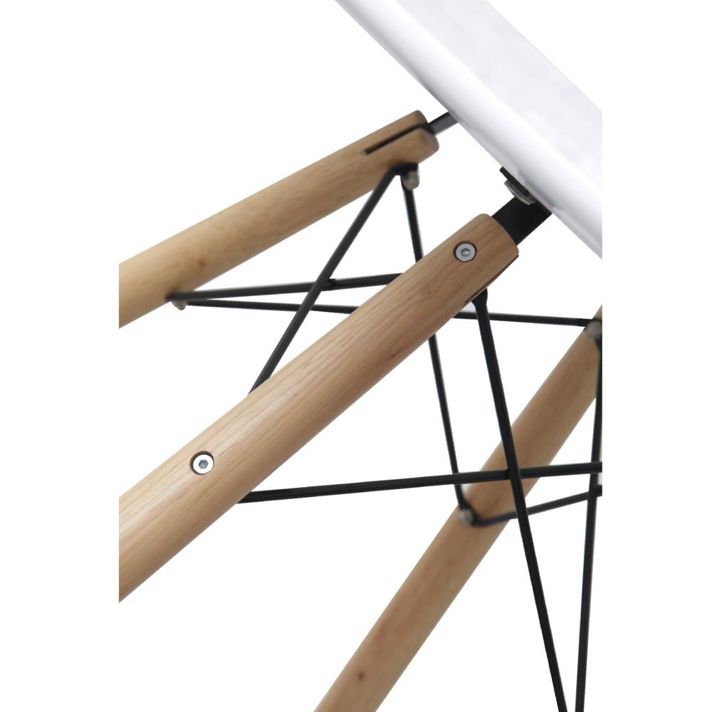 Fine Mod Imports WoodLeg Dining Table Fiberglass Top