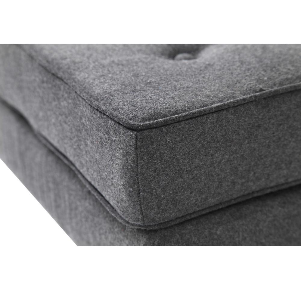 Fine Mod Imports Button Ottoman in Wool