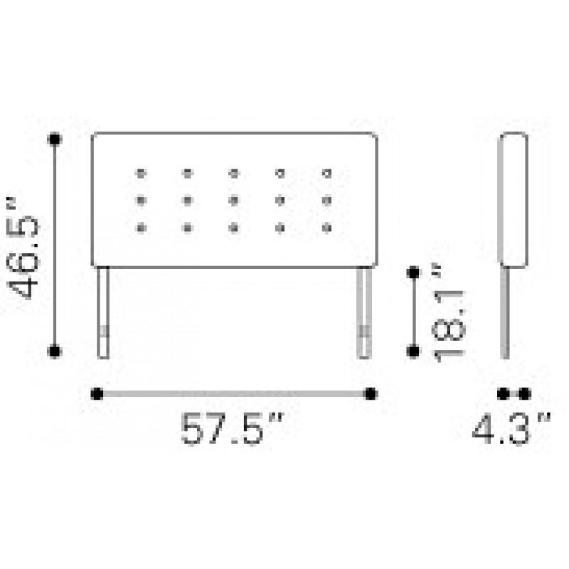 Zuo Modernity Full Headboard