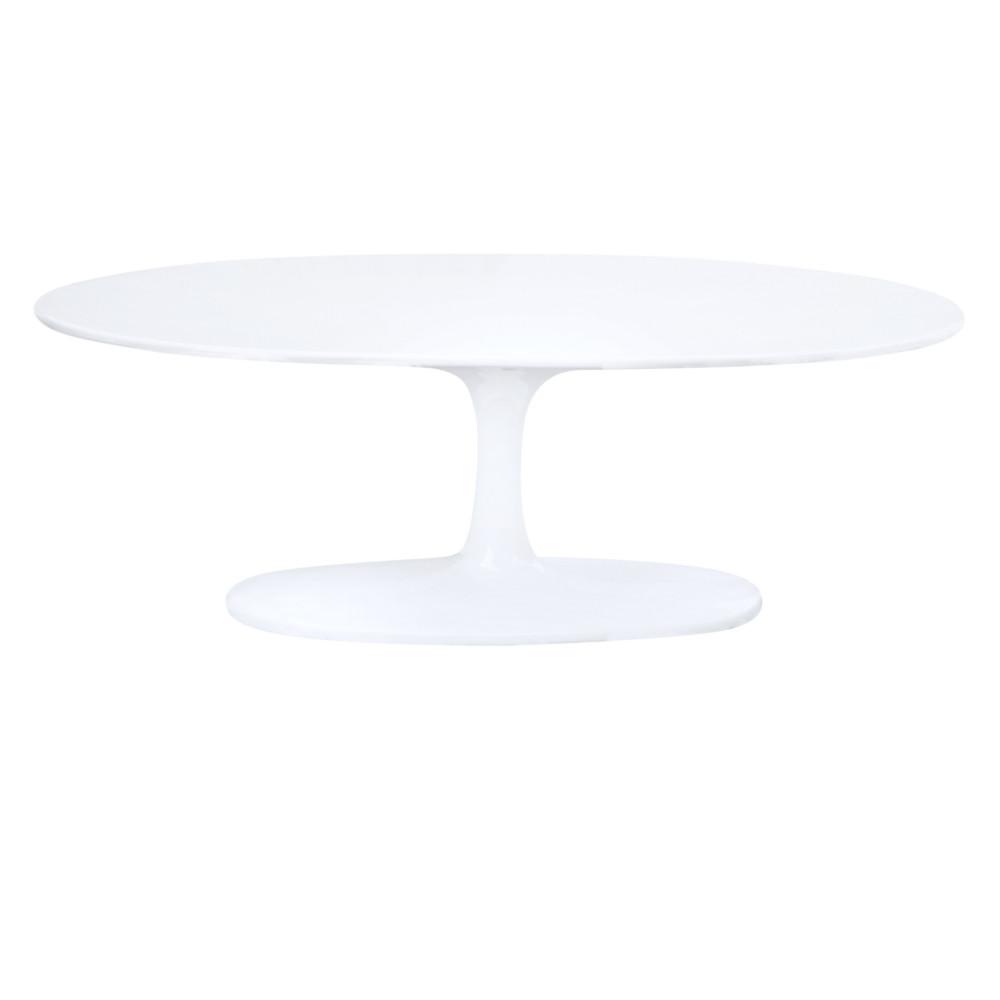 Fine Mod Imports Flower Coffee Table Oval Fiberglass