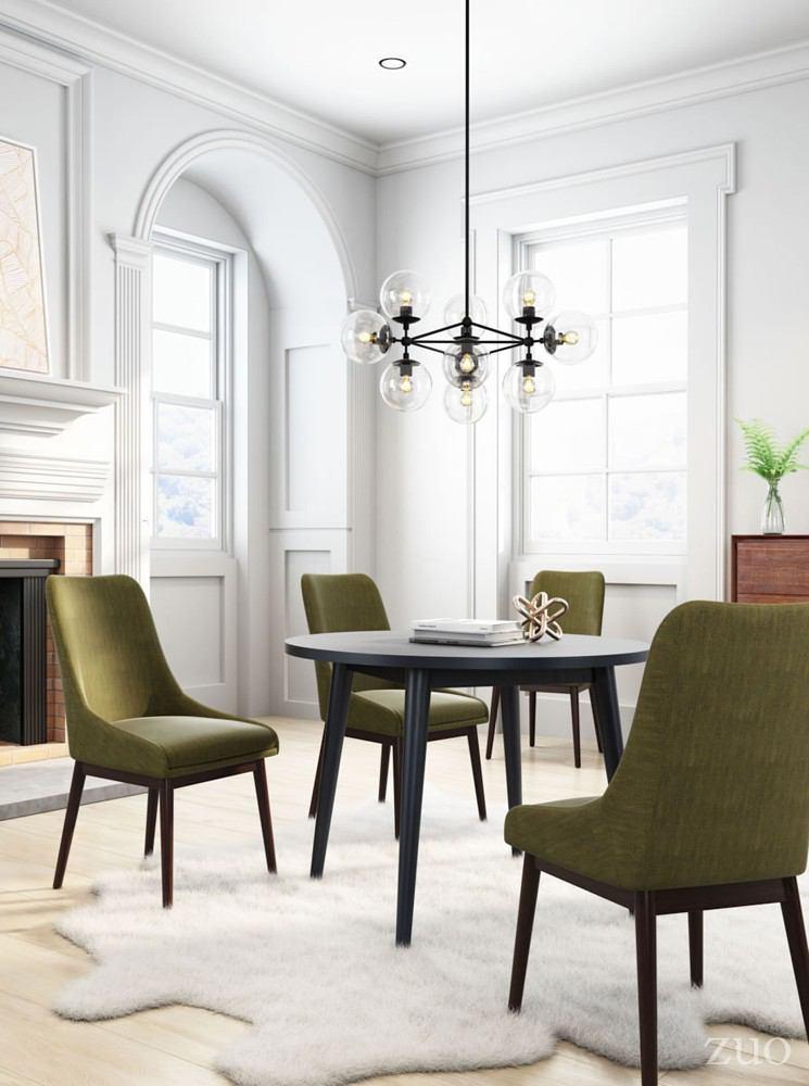 Zuo Raven Round Dining Table Black