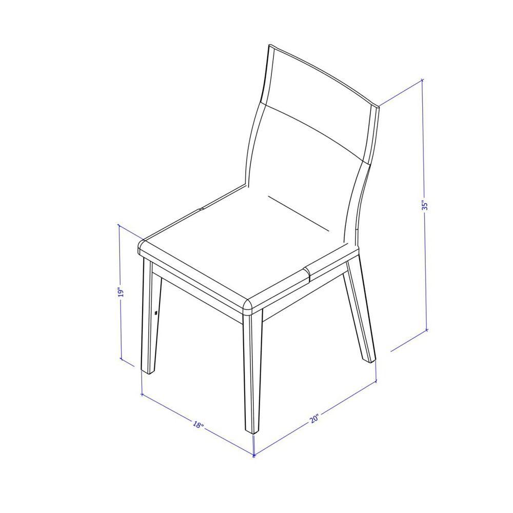 Manhattan Comfort Duke Dining Chair with Synthetic Leather