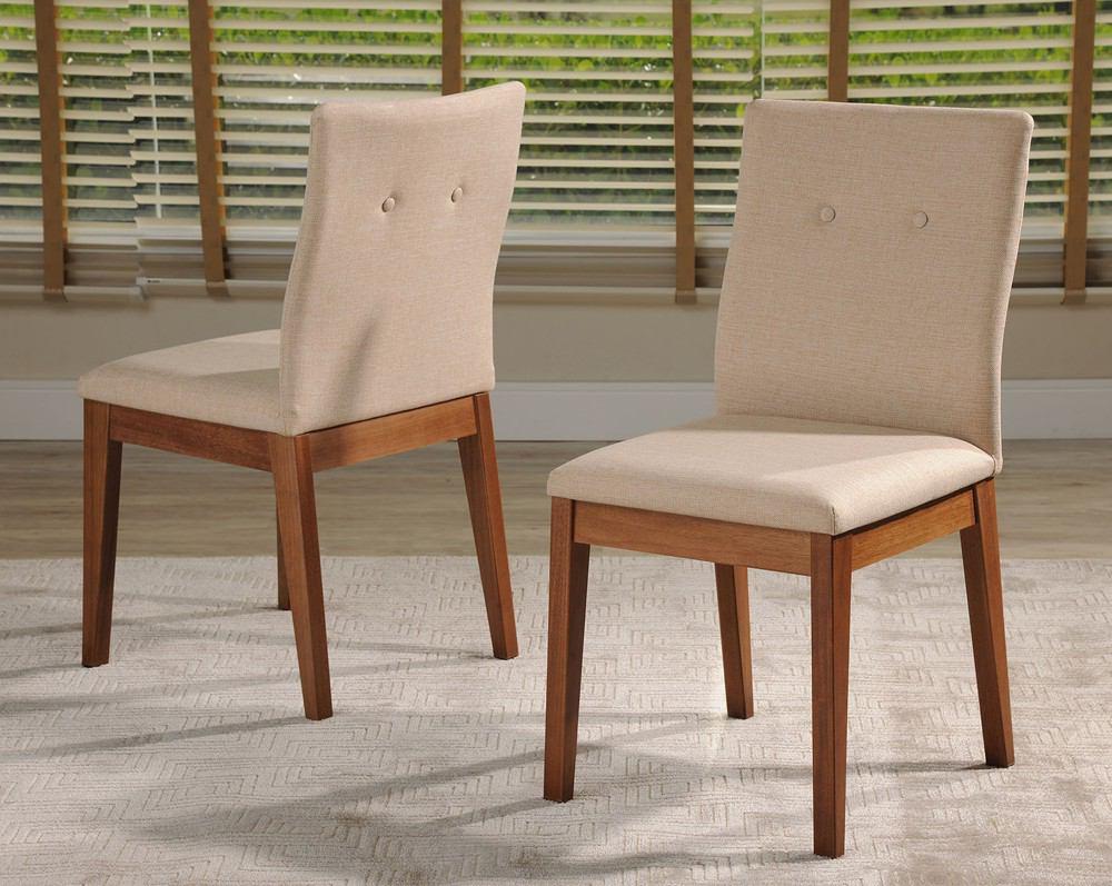 Manhattan Comfort Leroy Dining Chair with Stitched Buttons