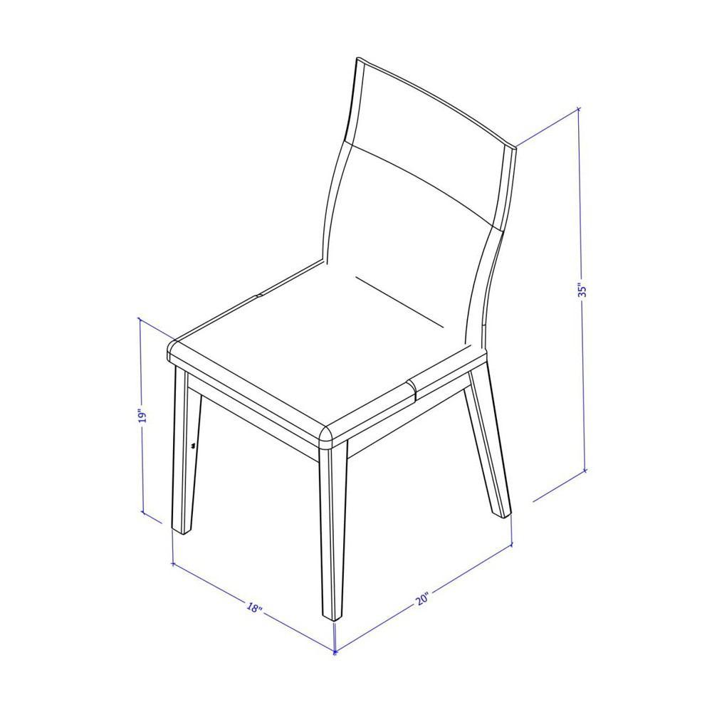 Manhattan Comfort Leroy Dining Chair with Stitched Buttons