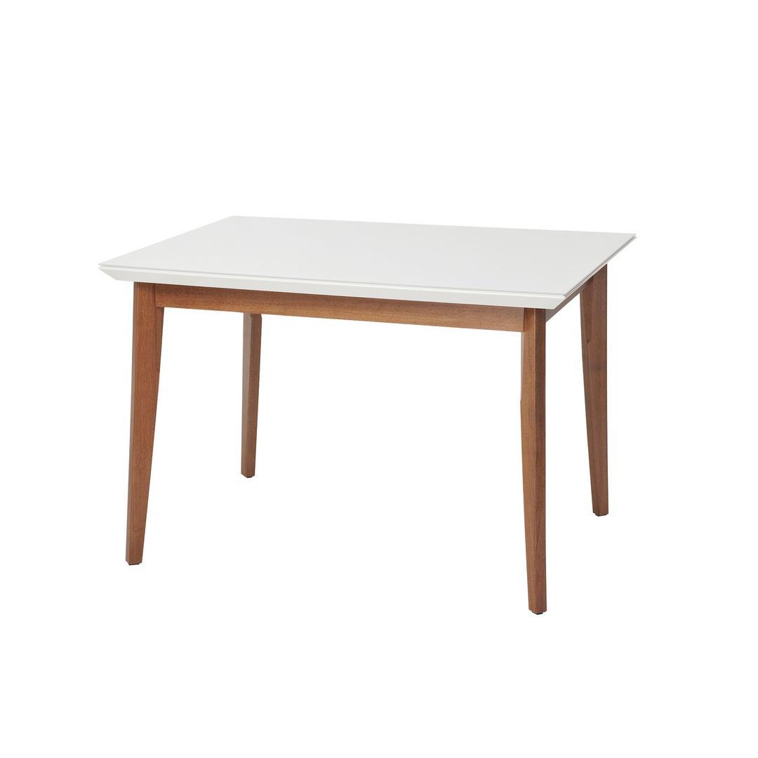 Manhattan Comfort Lillian 45.66" Modern Glass Top Dining Table