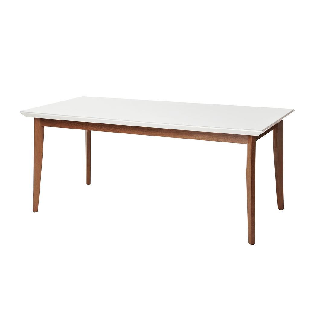 Manhattan Comfort Lillian 62.99" Modern Glass Top Dining Table