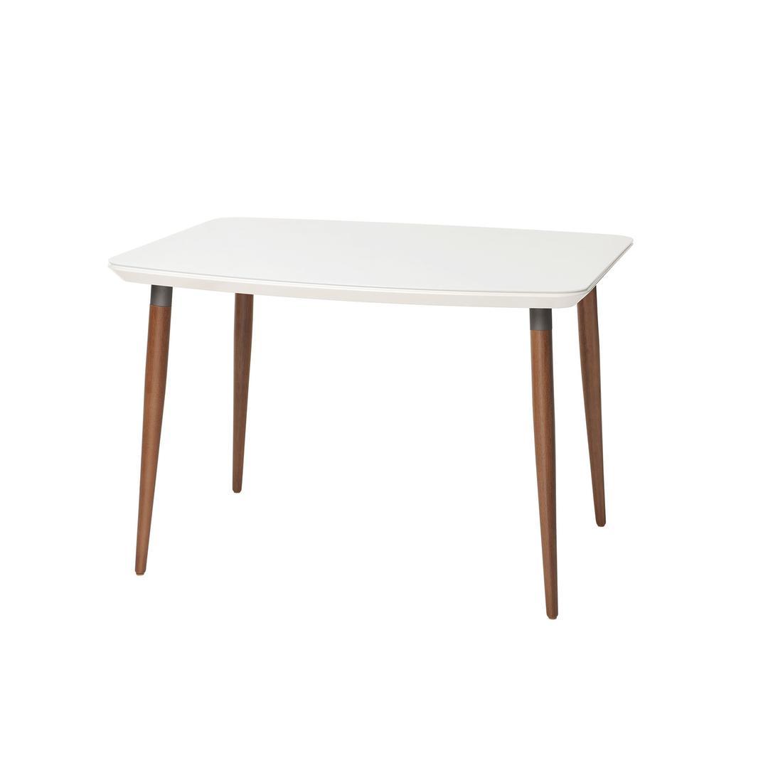 Manhattan Comfort Charles 62.99" Modern Round Edge Rectangular Dining Table
