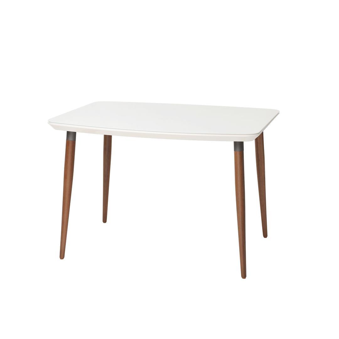 Manhattan Comfort Charles 45.27" Modern Round Edge Rectangular Dining Table