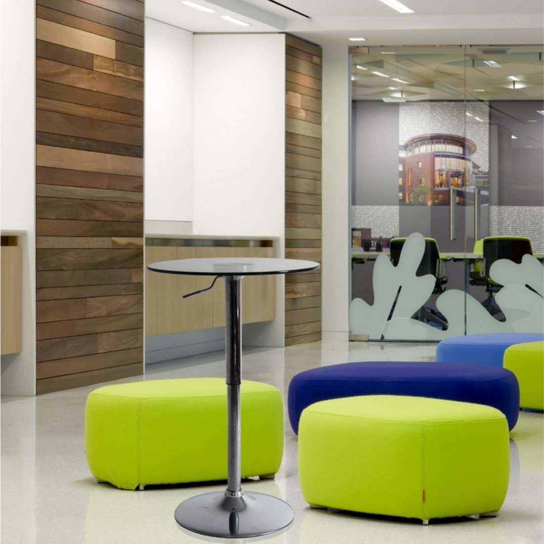 Fine Mod Imports Glass Bar Table