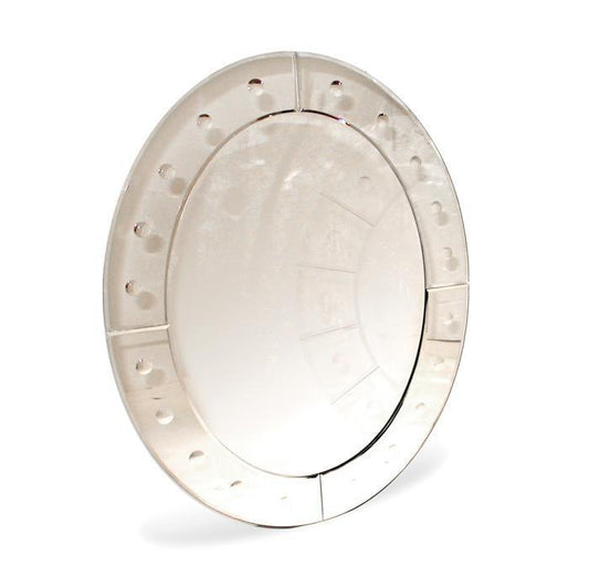 Oval Bubble Paned Mirror by GO Home