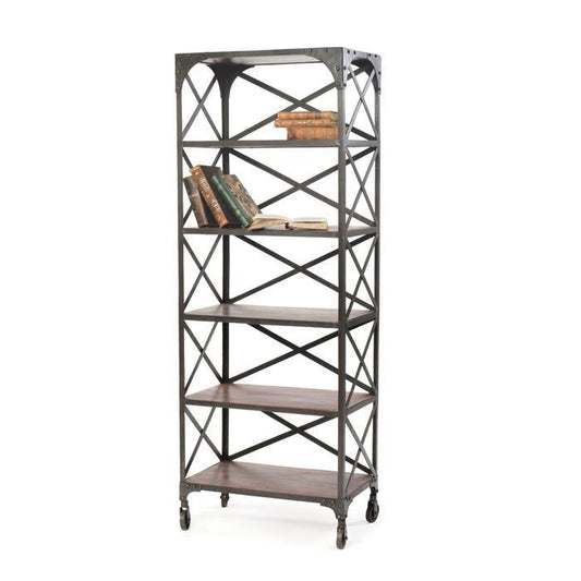 Crossed Back Bookshelf by GO Home