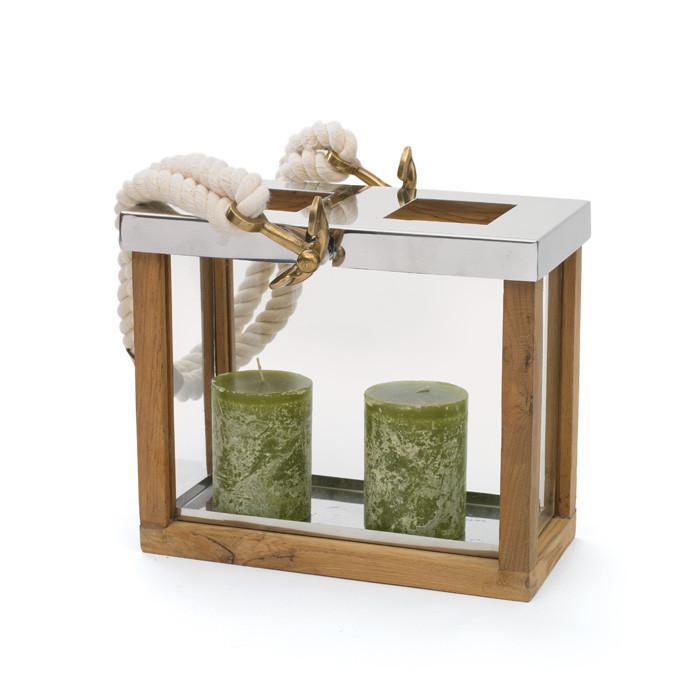 Anchor Lantern With White Rope by GO Home