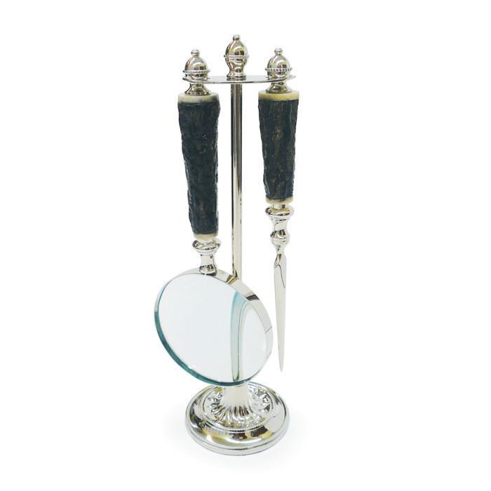 Set Of Two Bark Handle Desk Set by GO Home