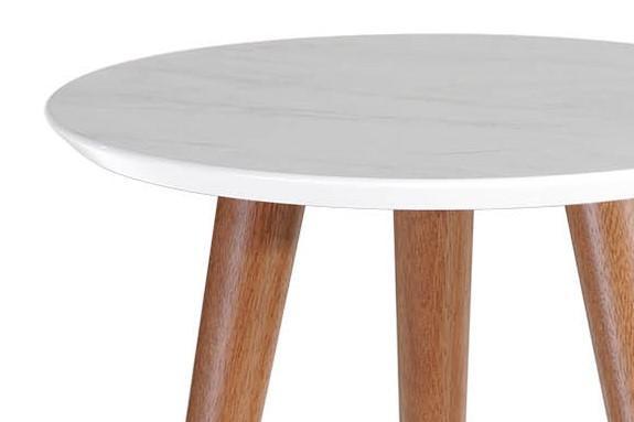 Manhattan Comfort Moore 17.32" Round End Table