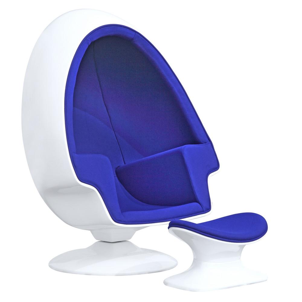 Fine Mod Imports Alpha Egg Chair and Ottoman