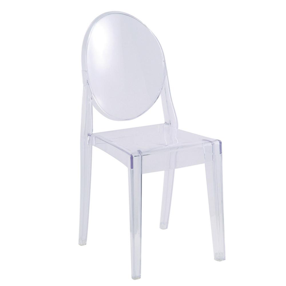 Fine Mod Imports Clear Side Chair