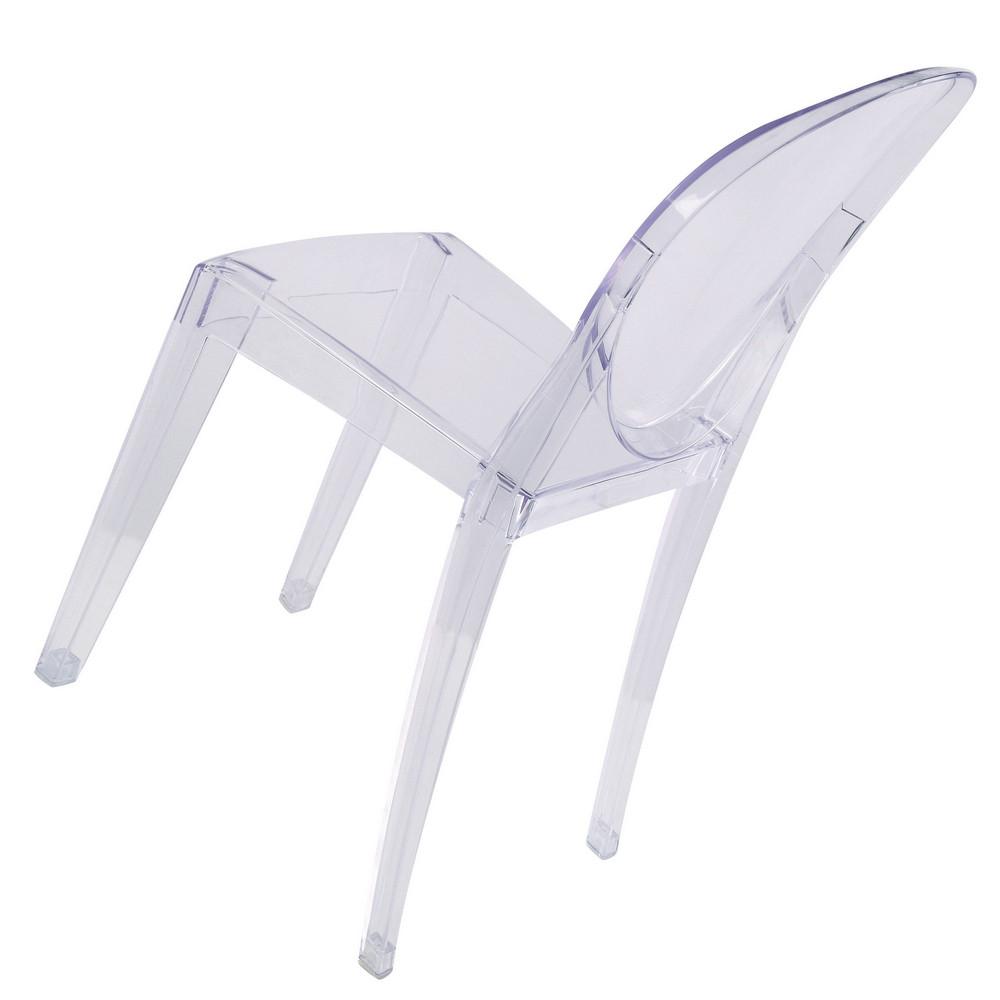 Fine Mod Imports Clear Side Chair