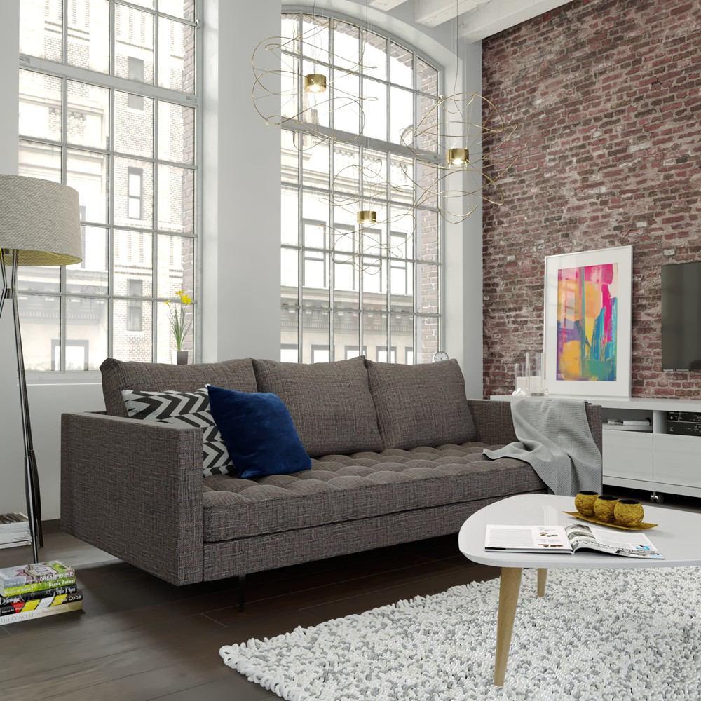Manhattan Comfort  Granville 3-Seat Tweed Sofa