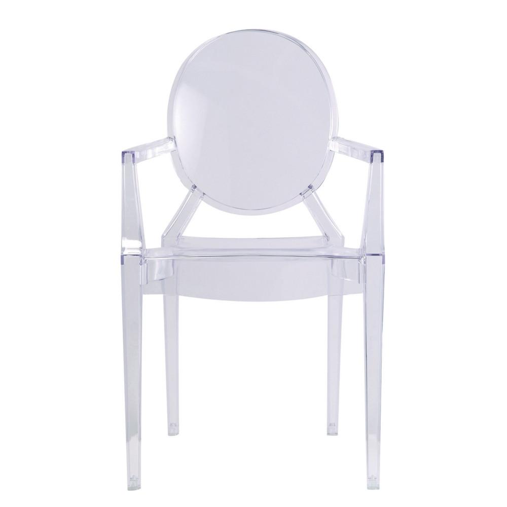 Fine Mod Imports Clear Arm Chair