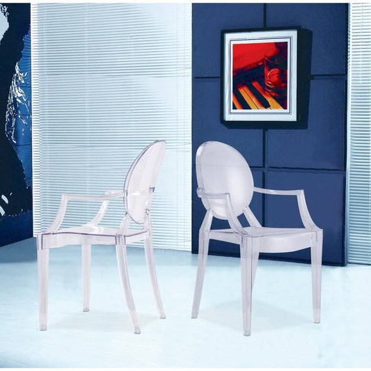 Fine Mod Imports Clear Arm Chair