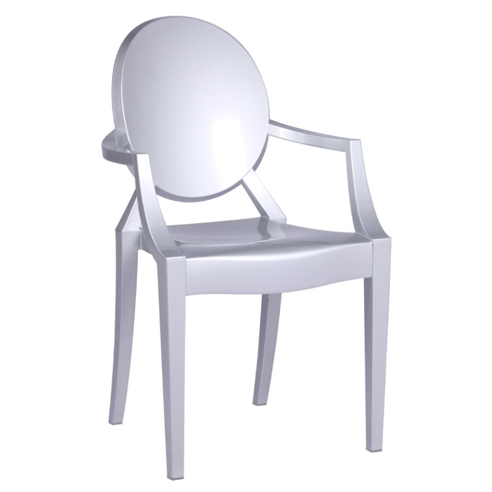 Fine Mod Imports Clear Arm Chair