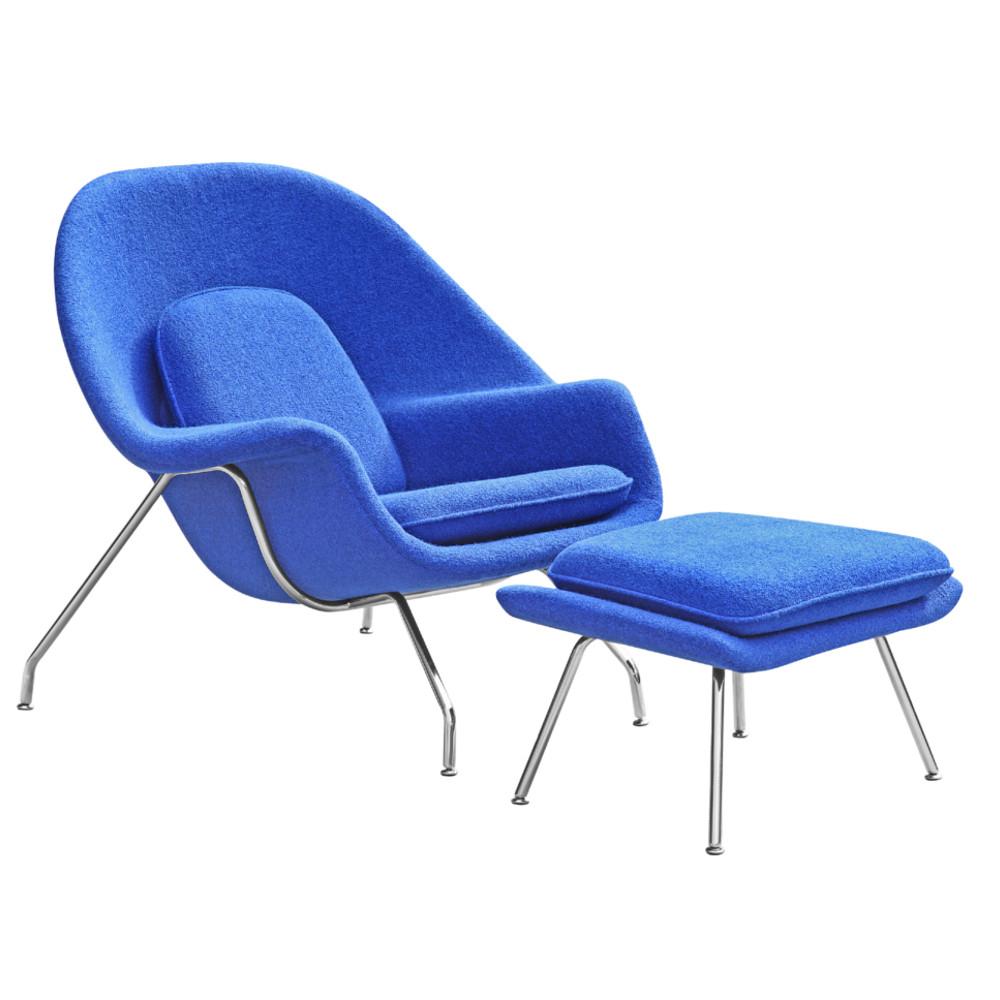 Fine Mod Imports Woom Chair and Ottoman