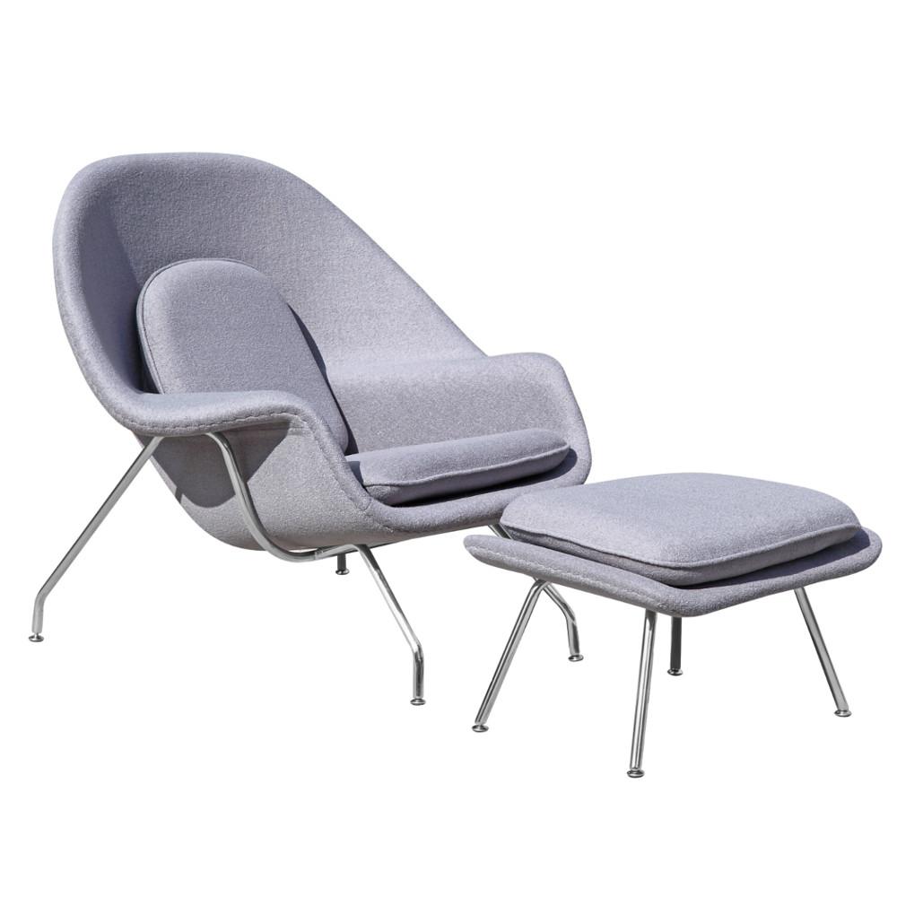 Fine Mod Imports Woom Chair and Ottoman