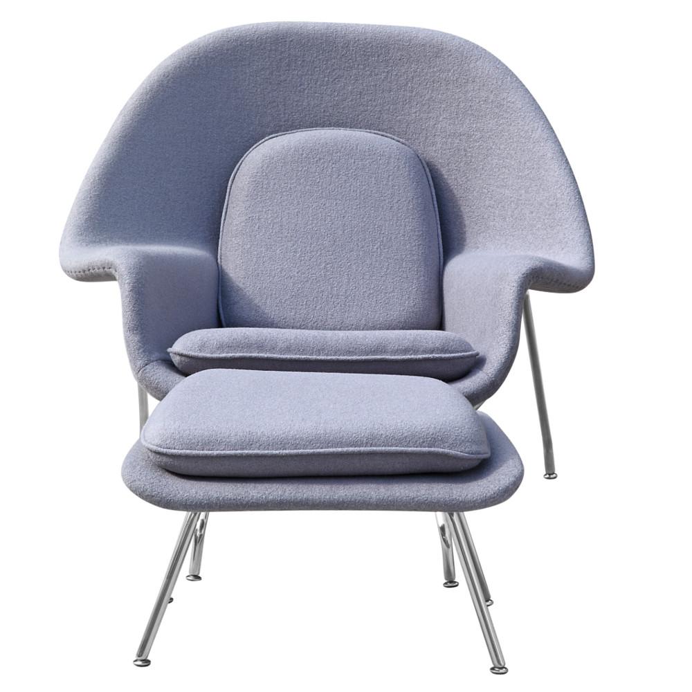 Fine Mod Imports Woom Chair and Ottoman