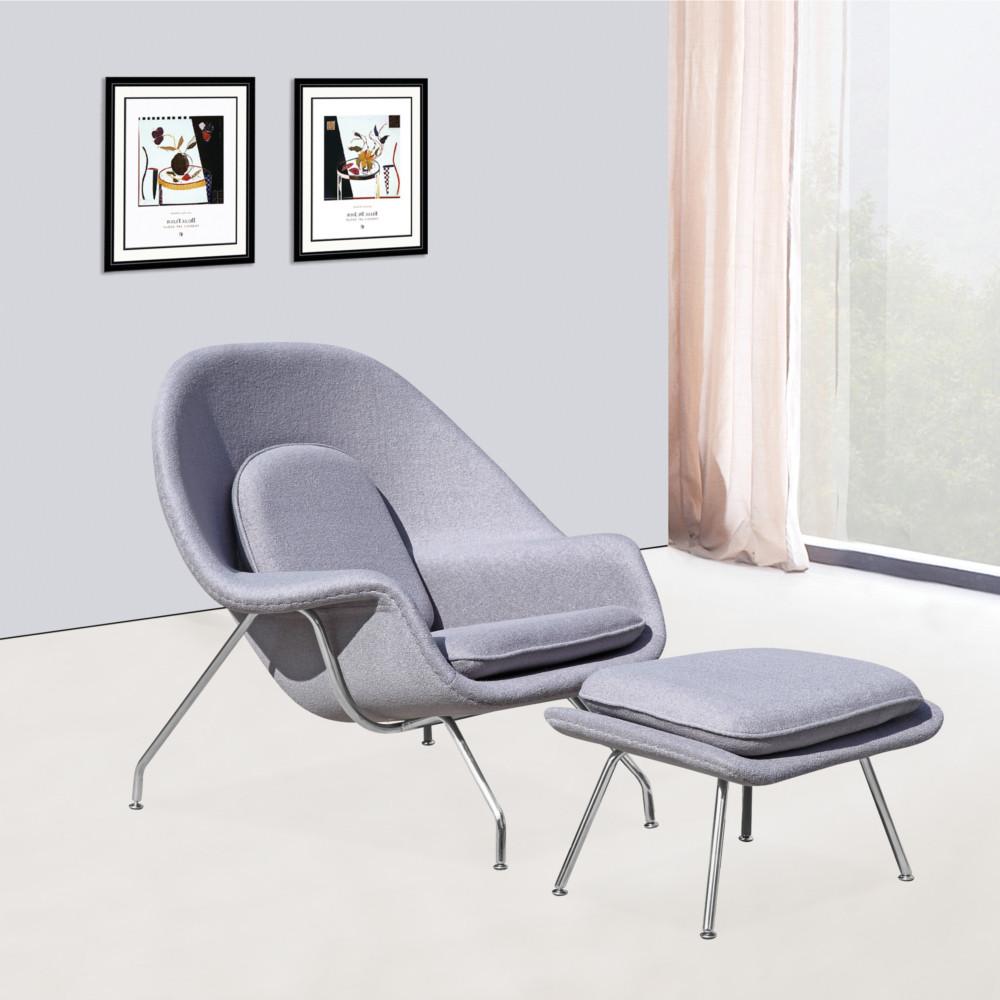 Fine Mod Imports Woom Chair and Ottoman