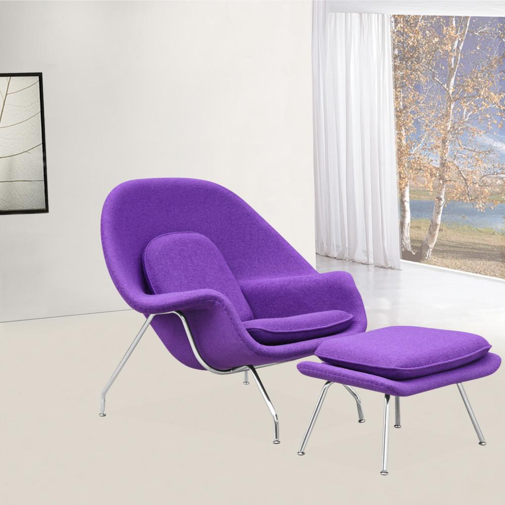 Fine Mod Imports Woom Chair and Ottoman