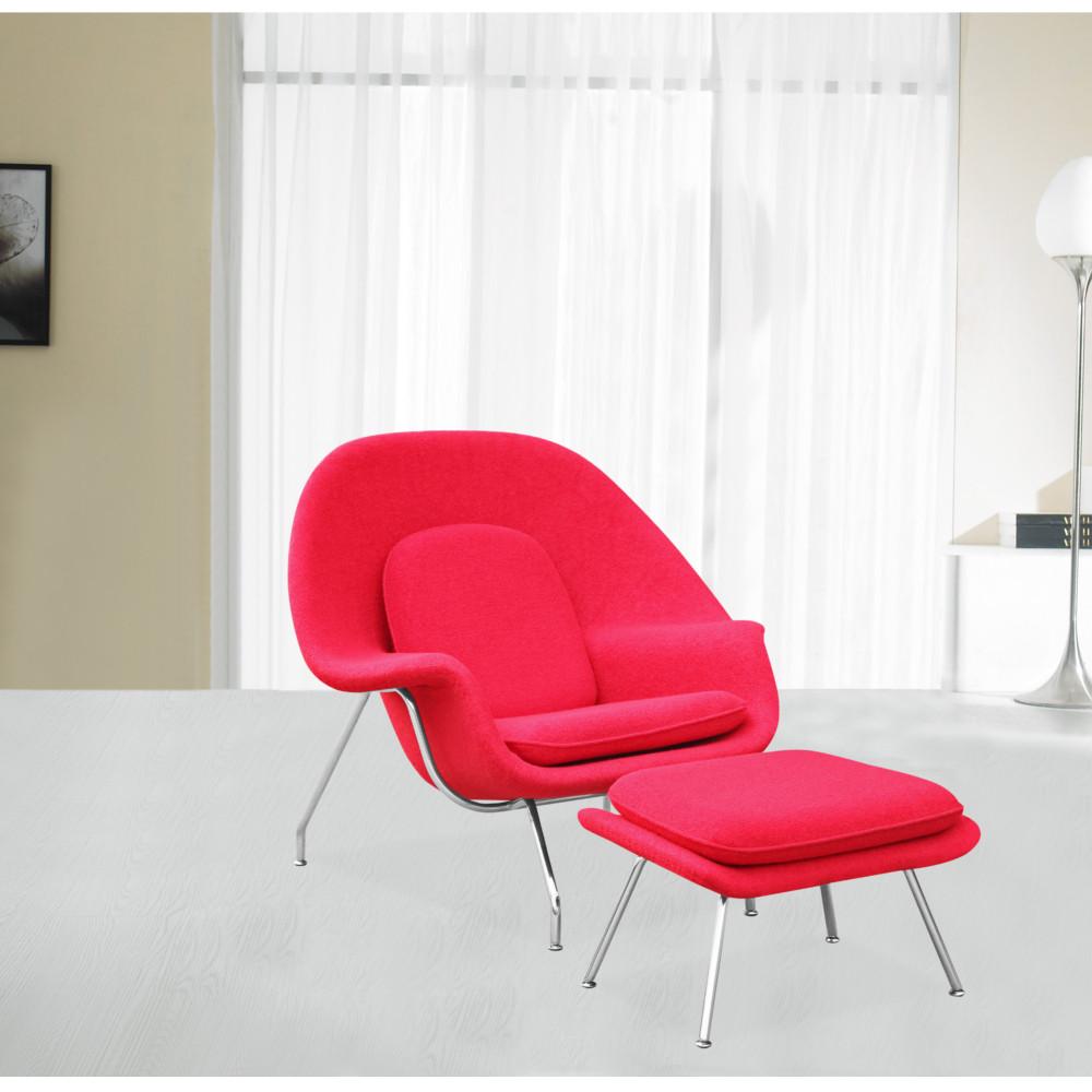 Fine Mod Imports Woom Chair and Ottoman